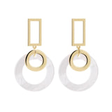 Silver Needle Earrings Women Long New Exaggerated