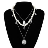Multi Layered Pearl Choker Necklace