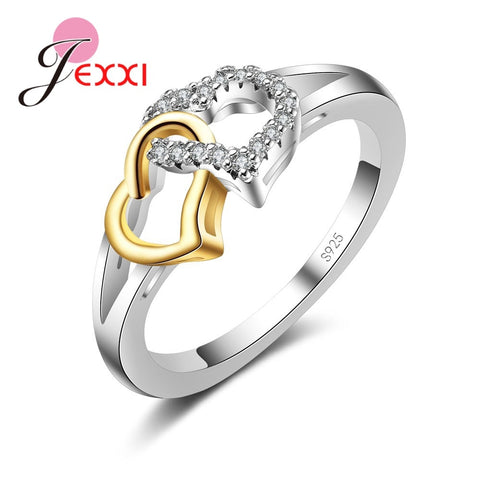 Silver Rings With Cubic Zirconia