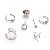 Round Heart Ear  Ring