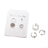 Round Heart Ear  Ring