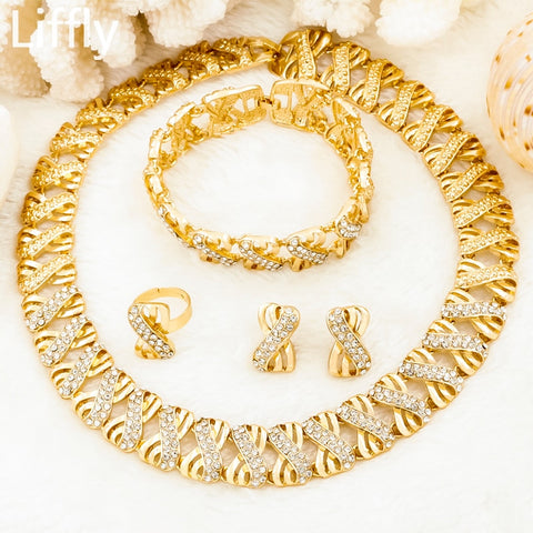 Africa Beads Jewelry Set Dubai Gold