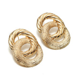 Drop Earrings Metal Geometric Gold Color Earrings