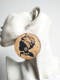 African queen Head wrap turban Earring