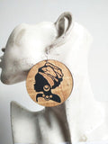 African queen Head wrap turban Earring