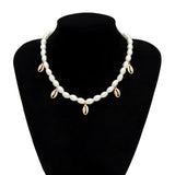 Multi Layered Pearl Choker Necklace
