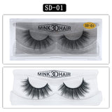 3D Mink Eyelashes 1Pair Thick Fake Lashes
