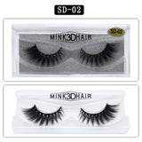 3D Mink Eyelashes 1Pair Thick Fake Lashes