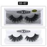 3D Mink Eyelashes 1Pair Thick Fake Lashes