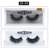 3D Mink Eyelashes 1Pair Thick Fake Lashes