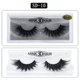 3D Mink Eyelashes 1Pair Thick Fake Lashes