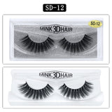 3D Mink Eyelashes 1Pair Thick Fake Lashes