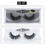 3D Mink Eyelashes 1Pair Thick Fake Lashes
