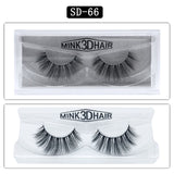 3D Mink Eyelashes 1Pair Thick Fake Lashes