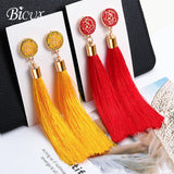 Long fabric Earrings