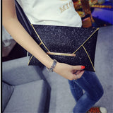 Hot Hand  Women Fashion Sequins Envelope Bag