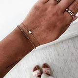 Modyle 5Pcs/set Bohemian Gold color Moon Leaf Crystal Opal Open Bracelet Set