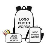 Nopersonality Black Queen American African Girl Print School Backpack Set Primary Student Book Bag Back to School Kids Bagpack