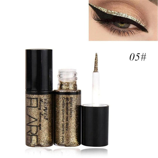 Silver Rose Gold Color Liquid Glitter Eyeliner