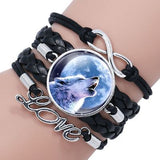 Retro Wolf head bracelet