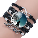 Retro Wolf head bracelet