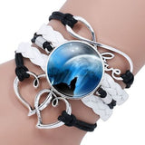 Retro Wolf head bracelet