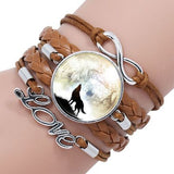 Retro Wolf head bracelet