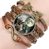 Retro Wolf head bracelet