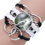 Retro Wolf head bracelet