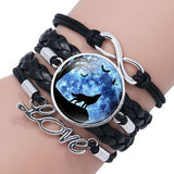 Retro Wolf head bracelet