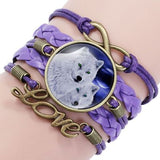 Retro Wolf head bracelet