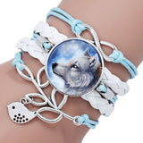 Retro Wolf head bracelet