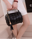 Boston Bags Ladies Tassel Button Messensher Shoulder Bags Designer