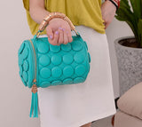 Boston Bags Ladies Tassel Button Messensher Shoulder Bags Designer