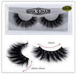 3D Mink Eyelashes 1Pair Thick Fake Lashes
