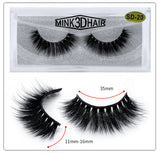 3D Mink Eyelashes 1Pair Thick Fake Lashes