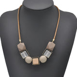 Zoeber Long Chain Wood Beads Necklace