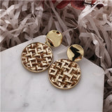 Donarsei Ethnic Leopard Rattan Earrings
