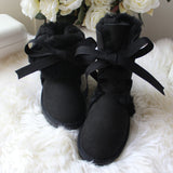 grwg New Arrival 100% Real Fur Classic Mujer Botas Waterproof Genuine Sheepskin Leather Snow Boots Winter Shoes for Women