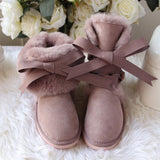 grwg New Arrival 100% Real Fur Classic Mujer Botas Waterproof Genuine Sheepskin Leather Snow Boots Winter Shoes for Women