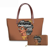 FORUDESIGNS Women Bags for Black Art African Girls Design Luxury Handbag&Purse Set Ladies Top-Handle Bags Females Beach Bag 2019