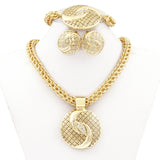 Dubai Jewelry Sets Women Gold Big Necklace african