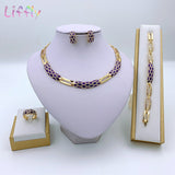 Luxury African Beads Jewelry Set