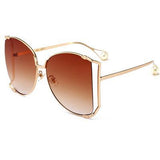 Oversized Sun Glasses Women Clear Shade oversized Sunglasses