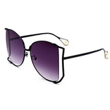 Oversized Sun Glasses Women Clear Shade oversized Sunglasses