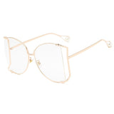 Oversized Sun Glasses Women Clear Shade oversized Sunglasses