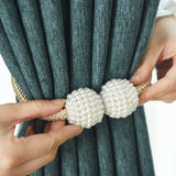 1x Pearl Magnetic Curtain Clip Curtain Holders Tieback Buckle Clips