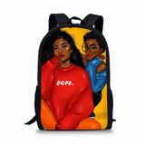 Black Afro Girl Magic Book Bags