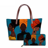 Handbag Black Afro Girls Printing Handbags