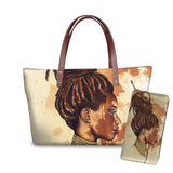 Handbag Black Afro Girls Printing Handbags
